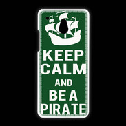 Coque HTC One Mini Keep Calm Be a Pirate Vert