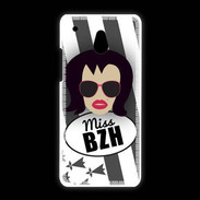 Coque HTC One Mini Miss Bretagne Brune