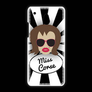 Coque HTC One Mini Miss Corse Chatain