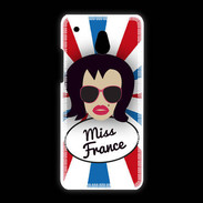 Coque HTC One Mini Miss France Brune
