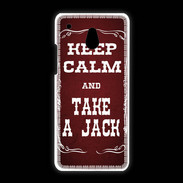 Coque HTC One Mini Keep Calm and Take Jack Rouge