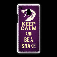Coque HTC One Mini Keep Calm and Be a Snake Violet