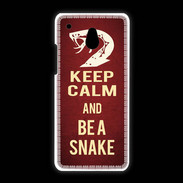 Coque HTC One Mini Keep Calm and Be a Snake Rouge