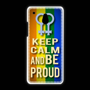 Coque HTC One Mini Keep Calm and Be proud Women Gay