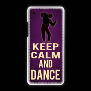 Coque HTC One Mini Keep Calm and Dance Violet