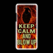 Coque HTC One Mini Keep Calm and Grenade Feu