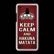 Coque HTC One Mini Keep Calm and Hakuna Matata Rouge
