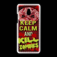 Coque HTC One Mini Keep Calm and Kill Zombies Rouge