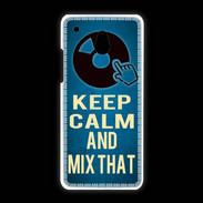 Coque HTC One Mini Keep Calm and Mix that Bleu