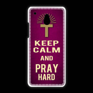 Coque HTC One Mini Keep Calm and Pray Christian Rose