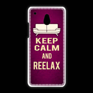 Coque HTC One Mini Keep Calm and Reelax Rose