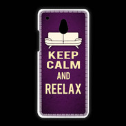 Coque HTC One Mini Keep Calm and Reelax Violet