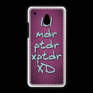 Coque HTC One Mini LOL MDR Rose ZG
