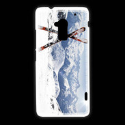 Coque HTC One Max Paire de ski en montagne