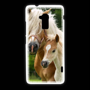Coque HTC One Max Cheval et poulain