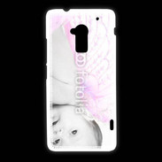 Coque HTC One Max Bébé ailes d'ange rose