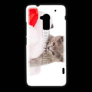 Coque HTC One Max Chaton Noël