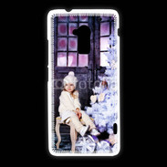 Coque HTC One Max Sapin de Noël et petite fille