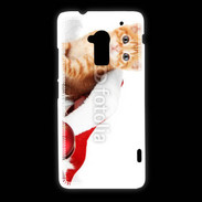 Coque HTC One Max Chaton Noël