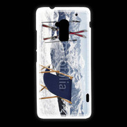 Coque HTC One Max transat et skis neige