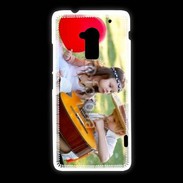 Coque HTC One Max Jeune couple hippie