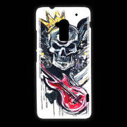 Coque HTC One Max Tête de mort et guitare