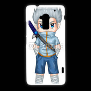 Coque HTC One Max Chibi style illustration of a superhero 2