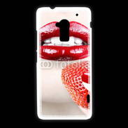 Coque HTC One Max Bouche sexy rouge à lèvre gloss rouge fraise