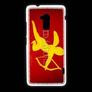 Coque HTC One Max Cupidon sur fond rouge