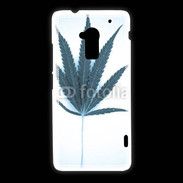 Coque HTC One Max Marijuana en bleu et blanc