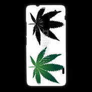 Coque HTC One Max Double feuilles de cannabis