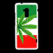 Coque HTC One Max Drapeau italien cannabis