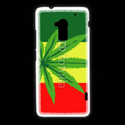 Coque HTC One Max Drapeau reggae cannabis