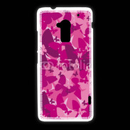 Coque HTC One Max Papillon rose