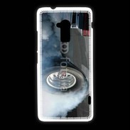 Coque HTC One Max Roue en feu dragster 2