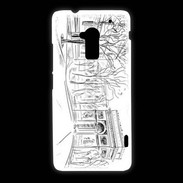 Coque HTC One Max Dessin Arc de Triomphe Paris