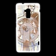 Coque HTC One Max Illustration d'un capitaine de bateau