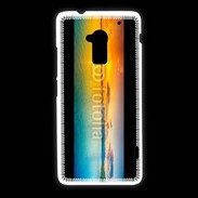 Coque HTC One Max Couché de soleil mer