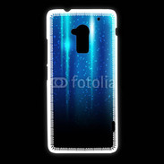 Coque HTC One Max Rideau bleu à strass