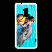 Coque HTC One Max Bisou de dauphin