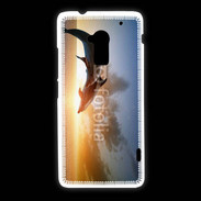Coque HTC One Max Saut de dauphin au couché de soleil