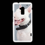 Coque HTC One Max Portrait de Bull terrier blanc 5