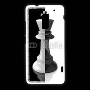 Coque HTC One Max Roi d'échec noir et blanc