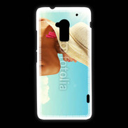 Coque HTC One Max Femme à chapeau de plage