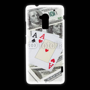 Coque HTC One Max Paire d'as au poker 2