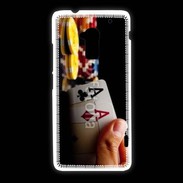 Coque HTC One Max Poker paire d'as