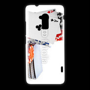 Coque HTC One Max Paire d'as au poker 5