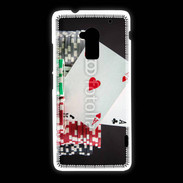 Coque HTC One Max Paire d'as au poker 6