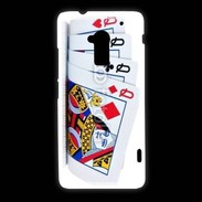 Coque HTC One Max Carré de dames au poker