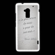Coque HTC One Max Brave Gris Citation Oscar Wilde